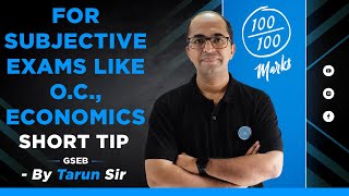 HOW TO WRITE AND LEARN IN SUBJECTIVE EXAMS LIKE OC ECONOMICS  SHORT TIPS  By Tarun Makhija [upl. by Aniwde79]