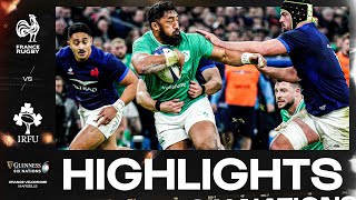 HIGHLIGHTS  🇫🇷FRANCE V IRELAND☘️  2024 GUINNESS MENS SIX NATIONS RUGBY [upl. by Dett543]