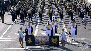 North Carolina AampT marching band makes appearance in the 2024 Rose Parade [upl. by Odnalo657]