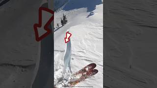 Breaking a Snow Mountain with a Stick shortsvideo [upl. by Analra]