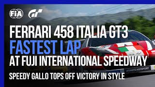 FASTEST LAP Ferrari 458 Italia GT3 Onboard  Gran Turismo Sport 2021 World Series [upl. by Eiliak]