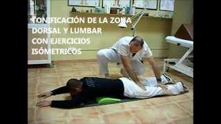 REEDUCACIÓN POSTURAL DE LA ZONA DORSAL Y LUMBAR [upl. by Clance]