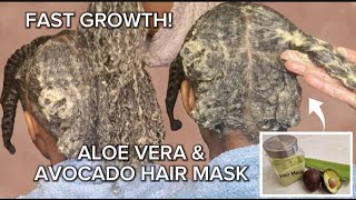 DIY ALOE VERA amp AVOCADO HAIR MASK FOR INTENSE HYDRATION amp HAIR GROWTH Peoples Digest [upl. by Gagne]