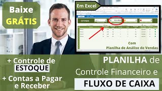 ✅ATUALIZADA Planilha Grátis de CONTROLE FINANCEIRO e Fluxo de Caixa com Controle de Estoque [upl. by Munshi]