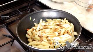 Caribbean Jerk Pasta  Recipes By Chef Ricardo [upl. by Bertha438]