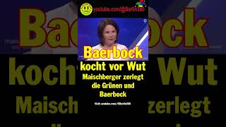 Maischberger Grünen Baerbock lugverkehrskonzept Flugverkehr Kurzstrecken bahn schiene [upl. by Zerelda]