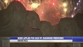 Noem applies for 2023 Mt Rushmore fireworks [upl. by Ailahtan573]