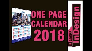 How to Create a Full Page One Page 2018 Calendar in Adobe Indesign CC 2014 2015 201820192020 [upl. by Thanasi]