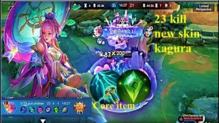 Kagura new skin “ jade blossom “ game play  Outplayed smooth [upl. by Nageet]