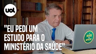 Bolsonaro quer fim da obrigatoriedade de máscara [upl. by Ailat]