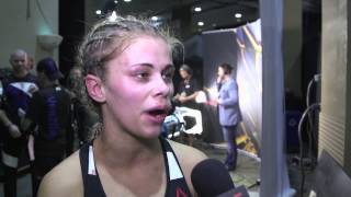 UFC 191 Paige VanZant Backstage Interview [upl. by Whitcomb]