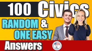 100 civics questions ONE EASY answers US naturalization test  2008 Civics Test  Officer Liam [upl. by Ainav]