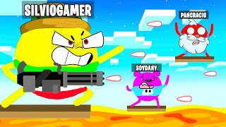 ¡SILVIOGAMER ASESINA a SOYDANY 🔪😂 MOMENTOS DIVERTIDOS en STICK FIGHT de BOLITAS con PANCRACIO [upl. by Ardnauq]