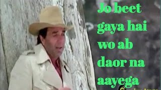 Dil Diwane Ka Dola  Jo Beet Gaya Hai Wo  Babla Mehta bablamehta dharmendra anumalik [upl. by Danas109]