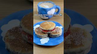 Welsh Cakes 🏴󠁧󠁢󠁷󠁬󠁳󠁿 Desserts Around The World ep 27 food shorts welshcakes [upl. by Aiderfla]