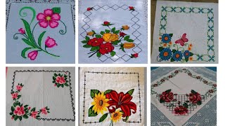 New And Beautiful ❤️ Dosuti Rumal  Char suti karhai  Hand embroidery designs [upl. by Obelia383]