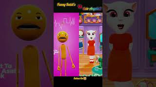 Who will pravail Baldis vs Angela2 🤣👌 music funny baldi talkinangela meme animation shorts [upl. by Nehcterg808]