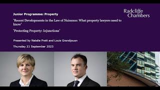 Recent Developments in the Law of Nuisance and Protecting Property Injunctions [upl. by Laspisa474]