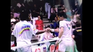 Ronald Agenor Wins Against Jimmy Connors 64 64  Toulouse France 1990 [upl. by Swane]