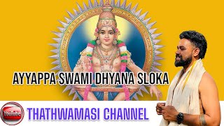 Dhyana Slokam ayyappa mantra [upl. by Auqinahc800]