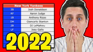 DO YOU KNOW EVERY 2022 MLB STARTING LINEUP [upl. by Nairadal15]