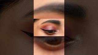 Purple peach eye makeup  simple party eyeshadow tutorial  velvet purple eye look  fox eyeliner [upl. by Alisen]