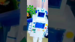 Robot fancy dressfirst prize🏆fancydresscompetition firstprize robot [upl. by Eetnwahs]