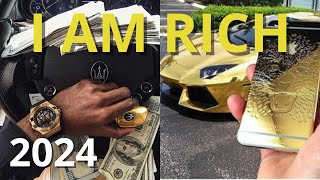 Visualization Billionaire luxury lifestyle 🔥MONEY  I AM RICH💲Dance Mix [upl. by Aysa]