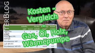 Heizkosten  Grundlagen Heizsysteme  Vergleich Holz Öl Gas Wärmepumpe  EU Taxonomie Heizung [upl. by Dustin]