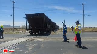 ¡¡¡Así es el trabajo de un garroteroen el tren de trabajo trabajadores ferroviario mexicanos CP [upl. by Marjy417]