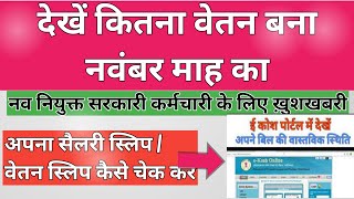 अपना payment स्लिप चेक करें  ekosh se payment check kare [upl. by Hinze]