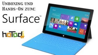 Unboxing und HandsOn  Microsoft Surface mit Windows RT  64GB [upl. by Othilie]