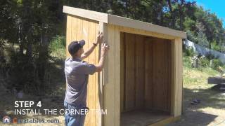 How To Build A Lean To Shed  Part 6  Trim Install [upl. by Ellerihs856]