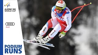 Beat Feuz  Mens Downhill  Kvitfjell  2nd place  FIS Alpine [upl. by Boswall]