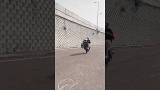 220f pulsar wheelie 🚀👀  bike riding  bike stunt wheelie 220fpulsar shorts bikerider [upl. by Ecnav]