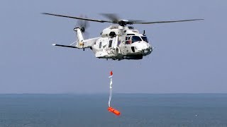 4K Unique NH90 Launches MK46 TORPEDO [upl. by Rather]