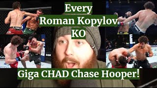 MMA GURU Reacts To EVERY Roman Kopylov KNOCKOUT In The UFC [upl. by Demah]