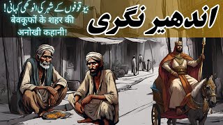 Andher Nagri  Bewaqoofon Kay Sheher Ki Anokhi Kahani  Urdu Hindi Moral Story [upl. by Honna]