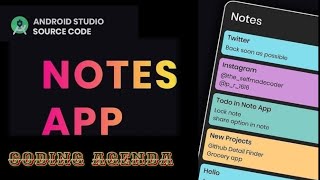 Dynamic Notes App  Android development  Source Code Android Studio [upl. by Assen547]