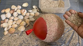 How To Make Flower Vase From Seashells And Sand  Flower Pot Making [upl. by Raymond]