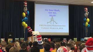 Daniel Webster Elementary Reading Marathon  March 6 2018 [upl. by Kelson644]