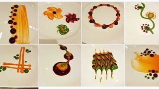 Types of colorful Plating techniques Part 2  Art on the plate By MONIKA TALWAR [upl. by Ateuqal128]