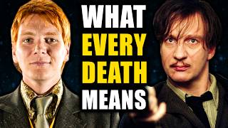 The Hidden Meaning of Every DEATH in Harry Potter [upl. by Yeslah589]