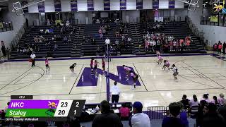 North Kansas City vs Staley  Girls Varsity Volleyball 92922 [upl. by Obocaj]