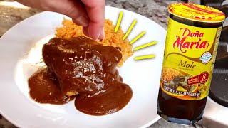 EASY Chicken Molé Recipe  Doña Maria Mole Sauce [upl. by Malliw]