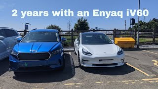 Skoda Enyaq iV60  after 2 years of ownership what has it been like [upl. by Neal]