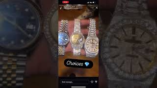 OTF THF Bayzoo46 buys three new watches kingvon lildurk oblock youtubeshorts trending youtube [upl. by Llevra102]