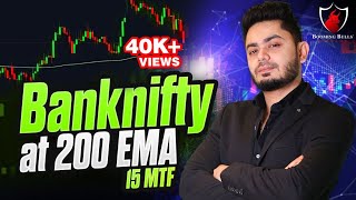 Banknifty at 200 EMA  Booming Bulls  Anish Singh Thakur [upl. by Odrareg]