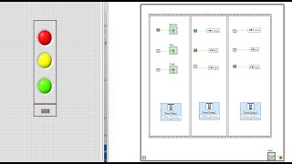 Labview Trafik Lambası Uygulaması [upl. by Shel279]