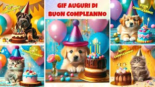 DIVERTENTI AUGURI DI BUON COMPLEANNO GIF scarica GIF in descrizione  Video di Buon Compleanno [upl. by Anole422]